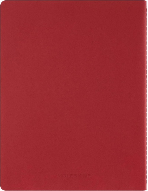 Zeszyt Moleskine Student Cahier XXL (21.6X27.9 cm) w Linie Czerwony/Szkarłatny (Moleskine Student XXL Ruled Scarled Red Soft Cover) - 8056999276874